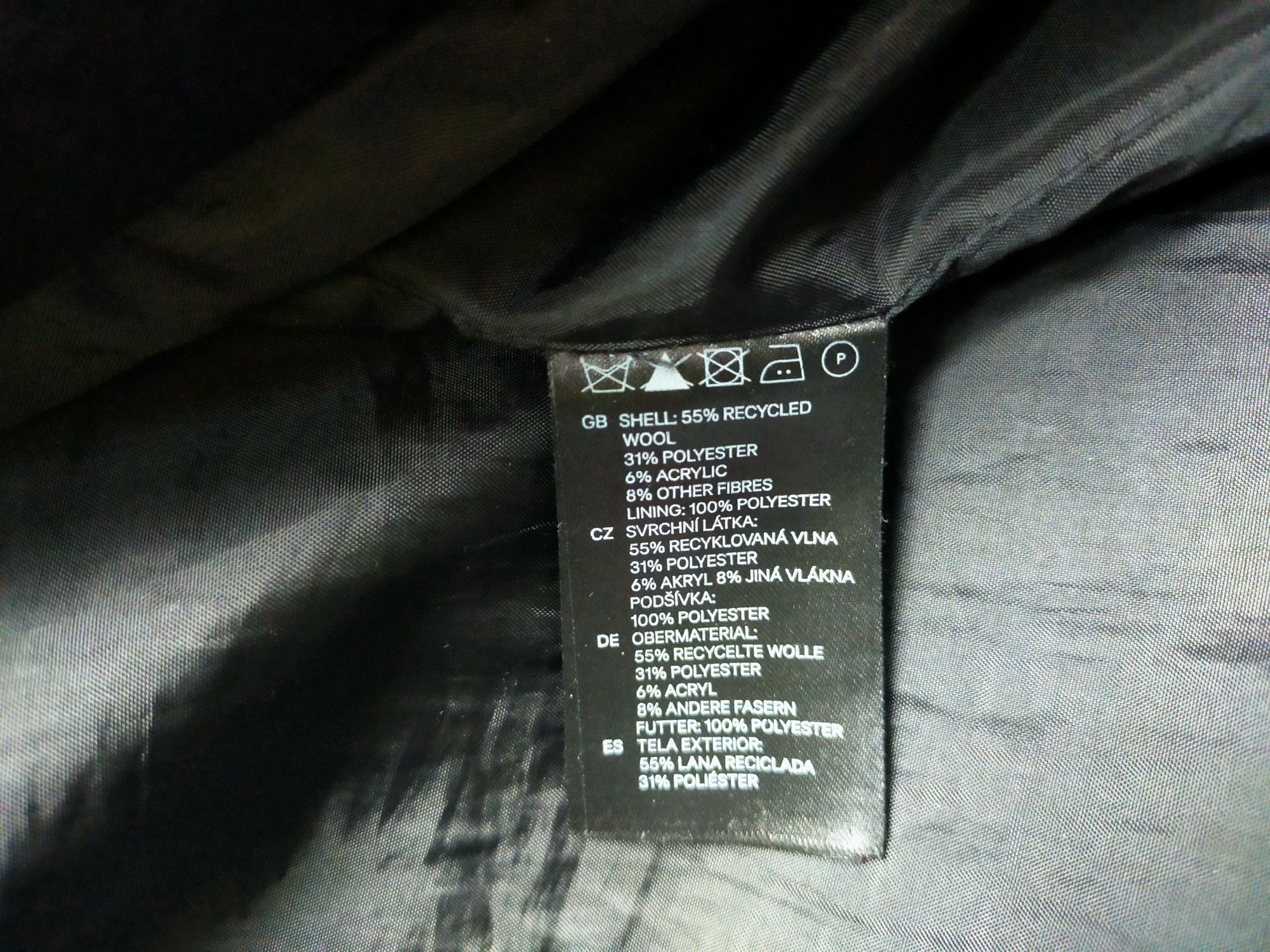 Płaszcz męski H&M czarny XL/54