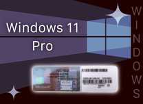 Windows 11 Professional Pro Naklejka COA Licencja Klucz