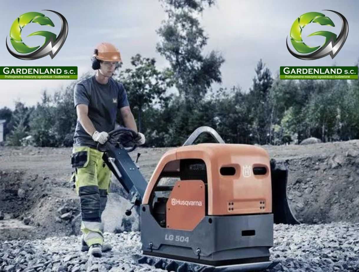 Husqvarna LG 504 diesel 55 cm 470 kg 12,4 KM. Zagęszczanie gruntu