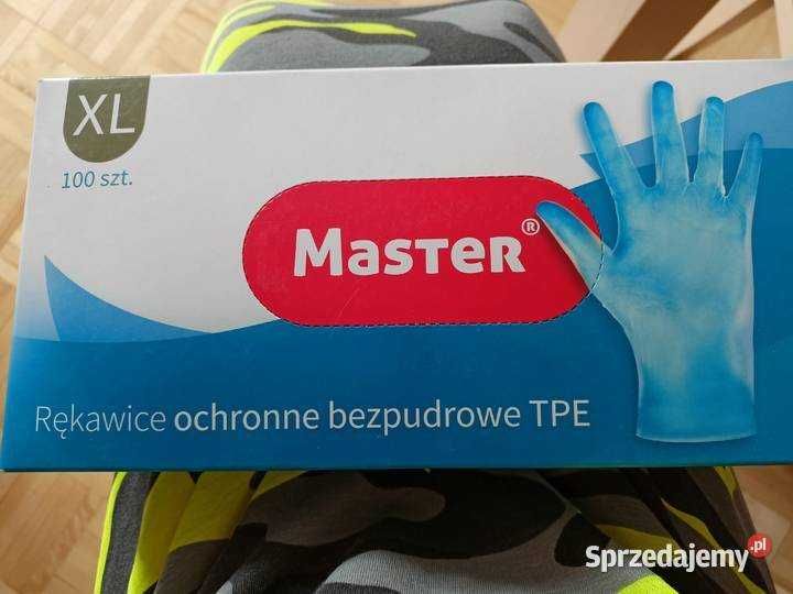 Rękawice ochronne TPE rozmiar XL 100 szt.