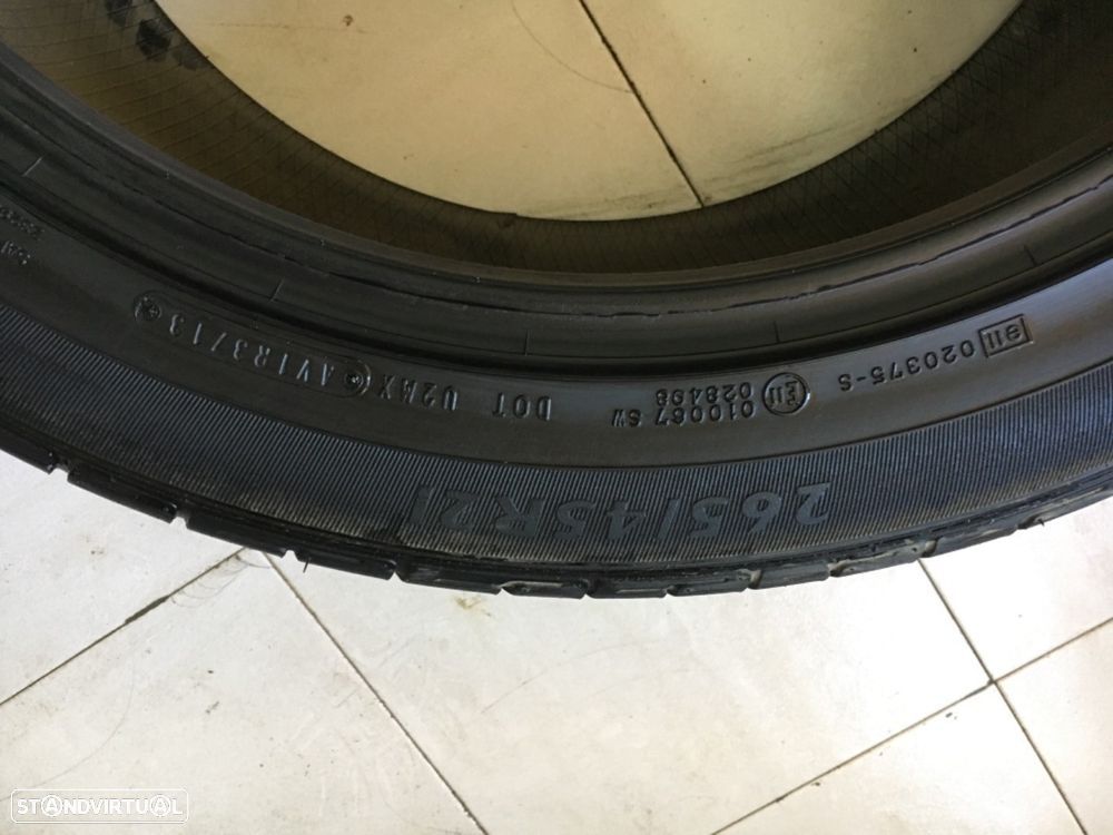 2 pneus dunlop 265-45r21 entrega gratis