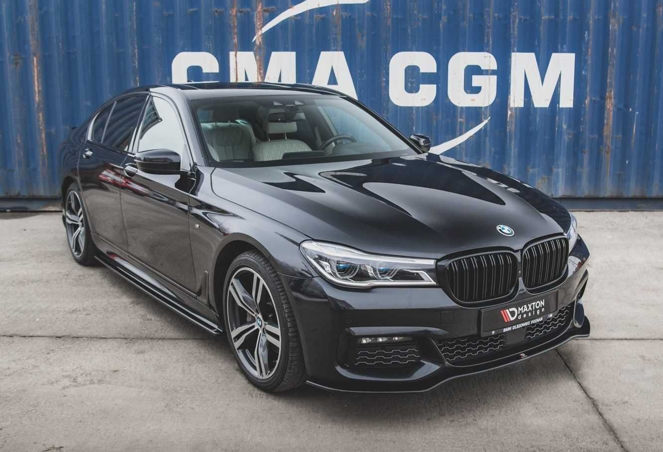 Губа bmw 7 g11 g12 (15-18) m sport тюнинг обвес сплиттер юбка (maxton)