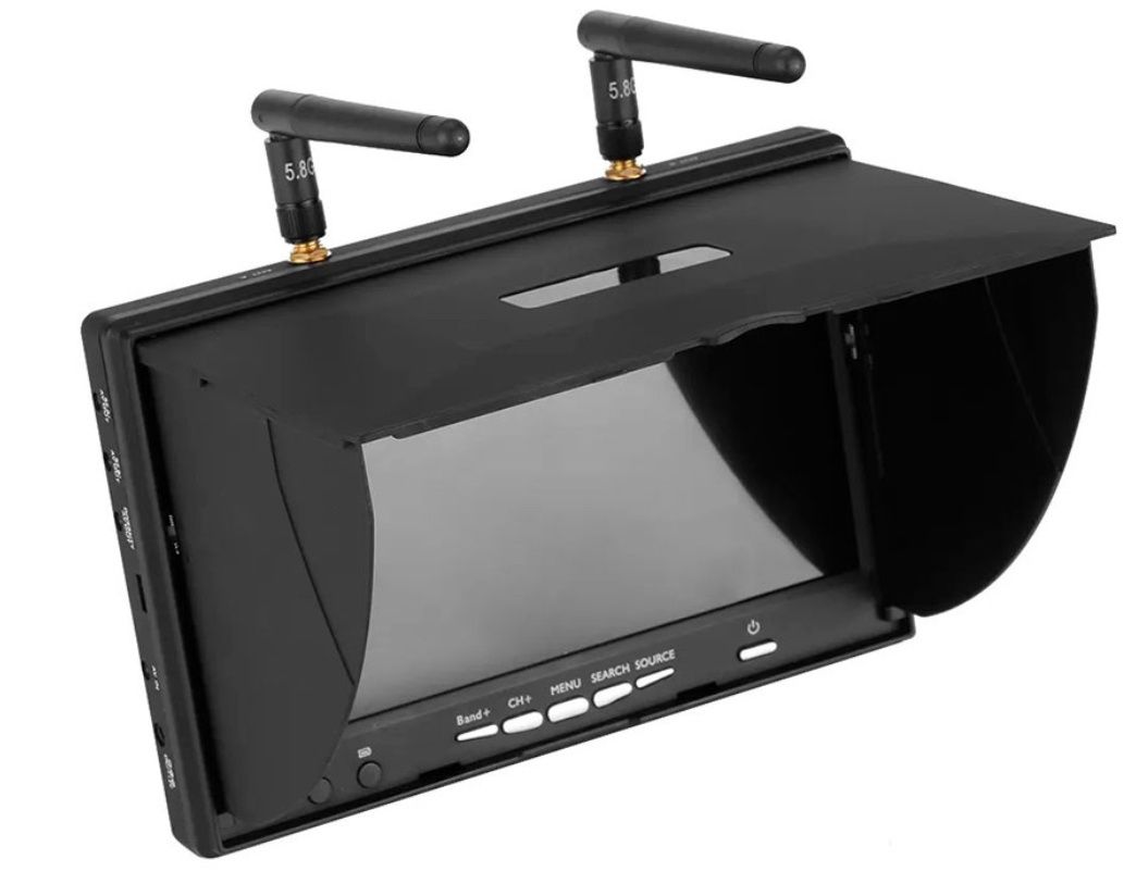 Монітор FPV LCD5802D 7" TFT LCD Screen 5.8G 40CH з приймачем та АКБ