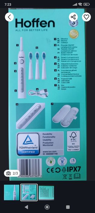 Szczoteczka soniczna Hoffen