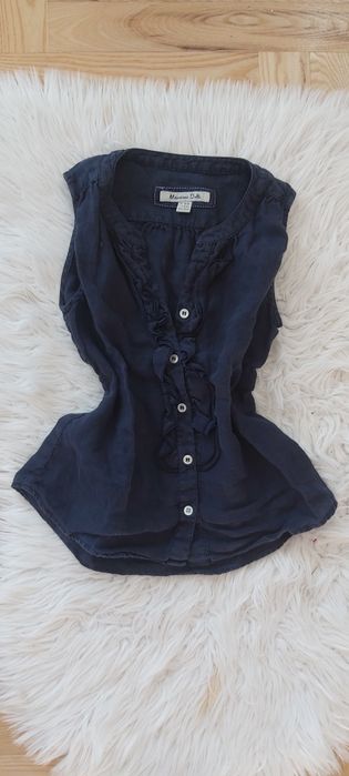 Bluzka koszulka 122/134 massimo dutti na guziki