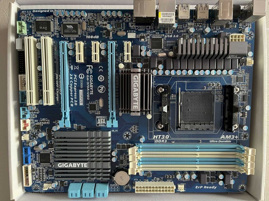 Płyta główna GigaByte 970A-UD3 Rev. 3.0 ATX AM3/AM3+ (uszkodzona)