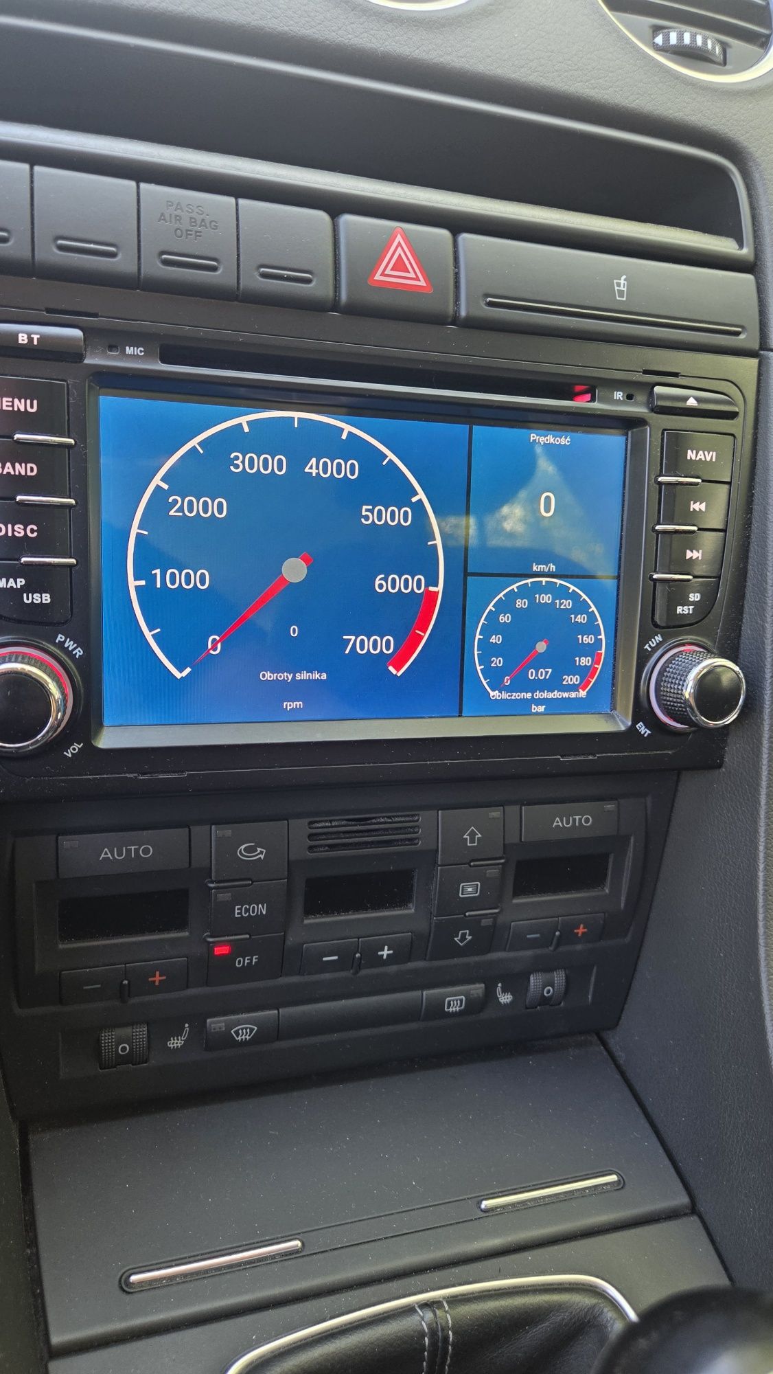 Radio carplay android seat exeo, audi a4b7, golf 5, 2din.