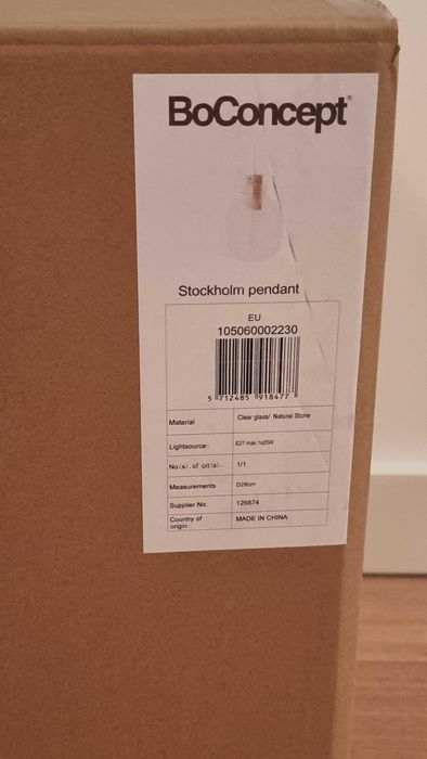 BoConcept Pendente Stockholm 2x