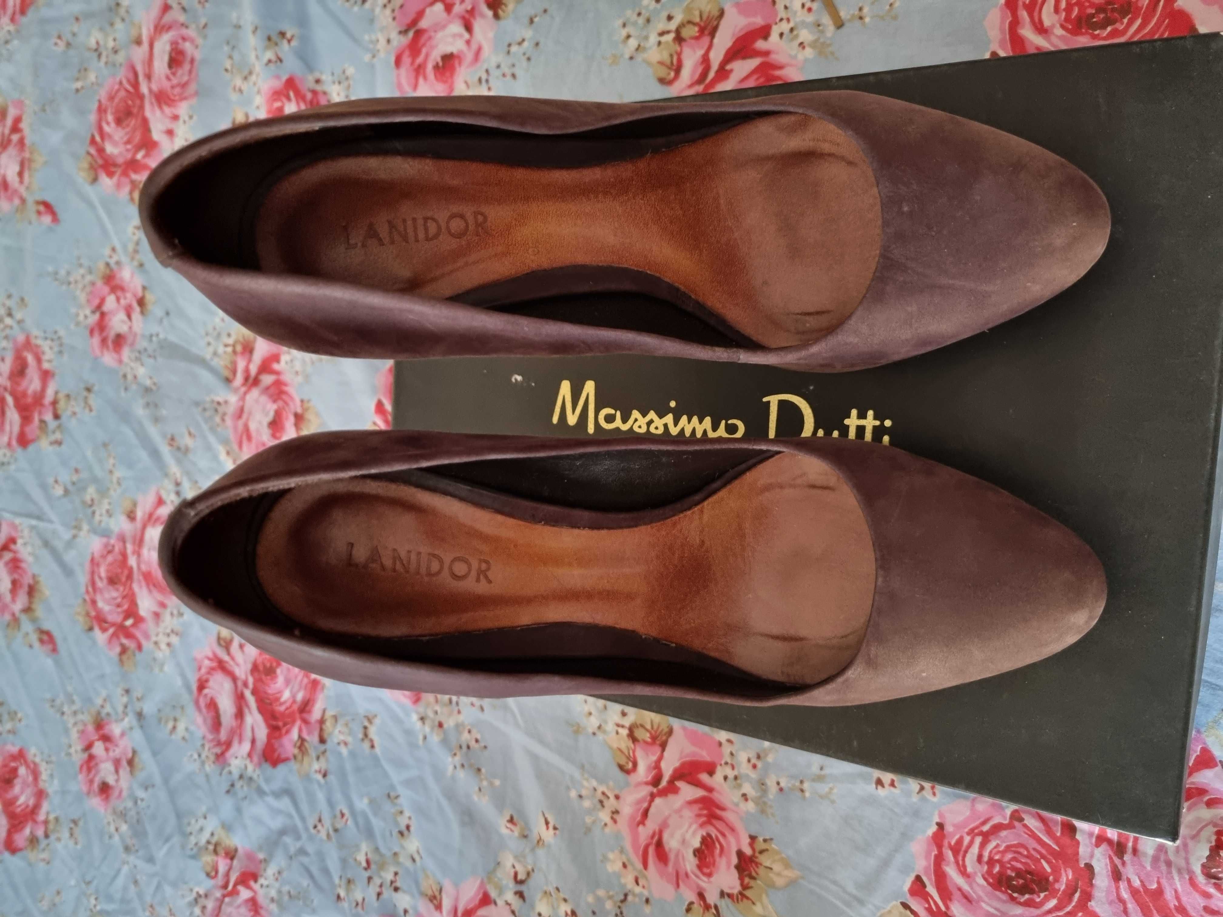 Sapatos castanhos Massimo Dutti