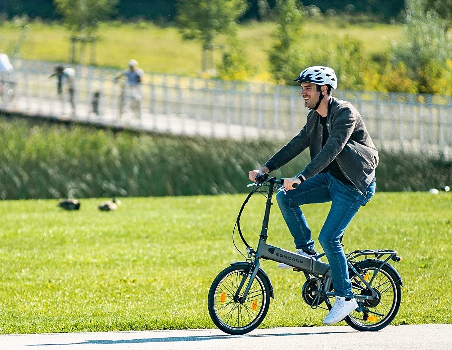 Elektryczny Rower Składany 20 Wspomaganie Składak 3 Tryby Męski Damski