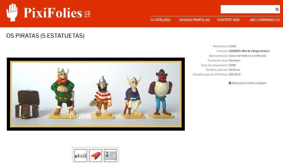 Os Piratas 5 Figuras Asterix PIXI mini
