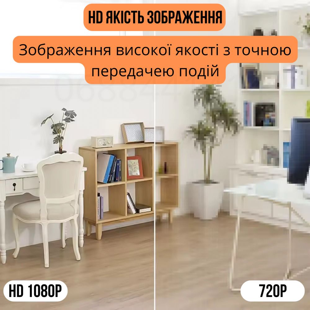 Мини 3Мп широкоугольная камера видеонаблюдения с микрофоном O-Kam Pro
