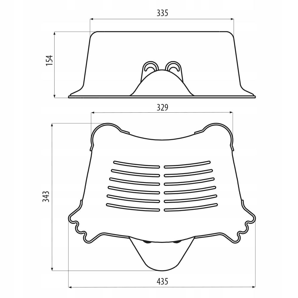 Podnóżek Dla Dzieci Z Polipropylenu Sanit-Plast 435X343X154Mm