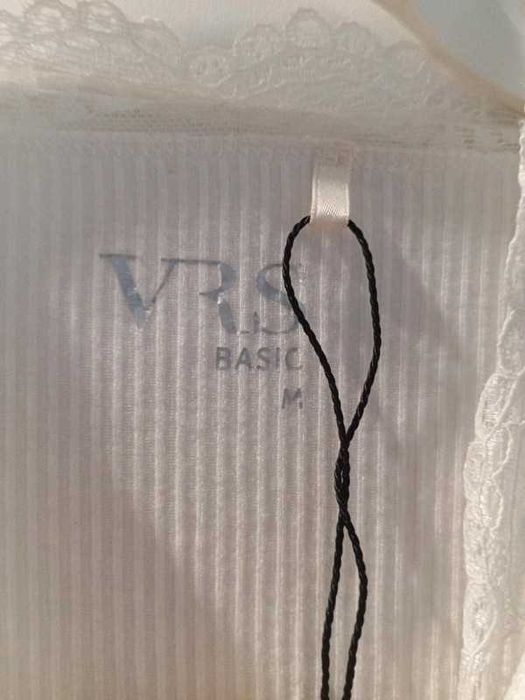Koszulka Na Ramiączkach Biała Koronka VRS M Nowa