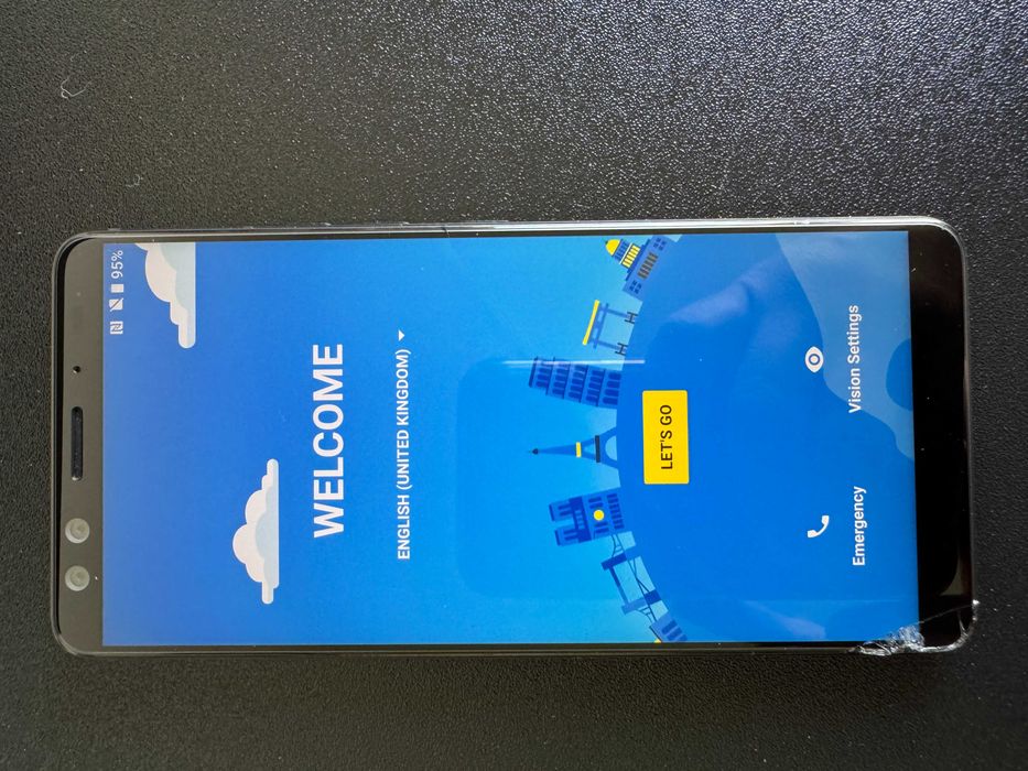 HTC U12+ 64 GB – sprawny, Android 9, pęknięty róg ekranu