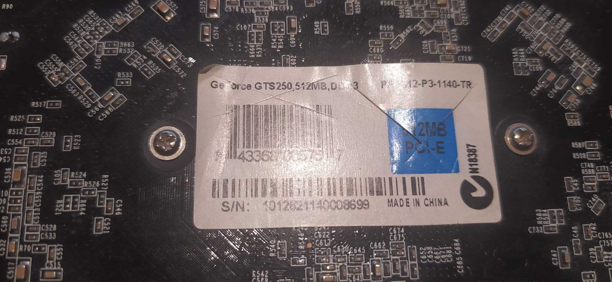 Karta graficzna GeForce GTS250, 512, DDR3