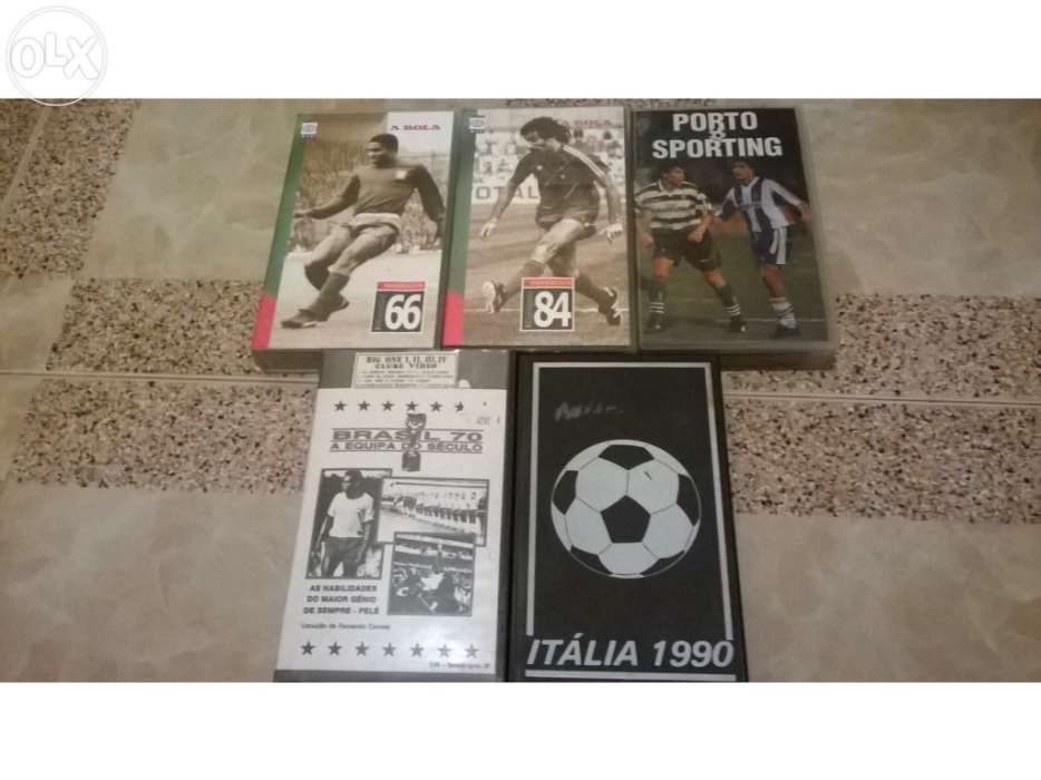 Cassetes VHS - jogos 1 lote completo