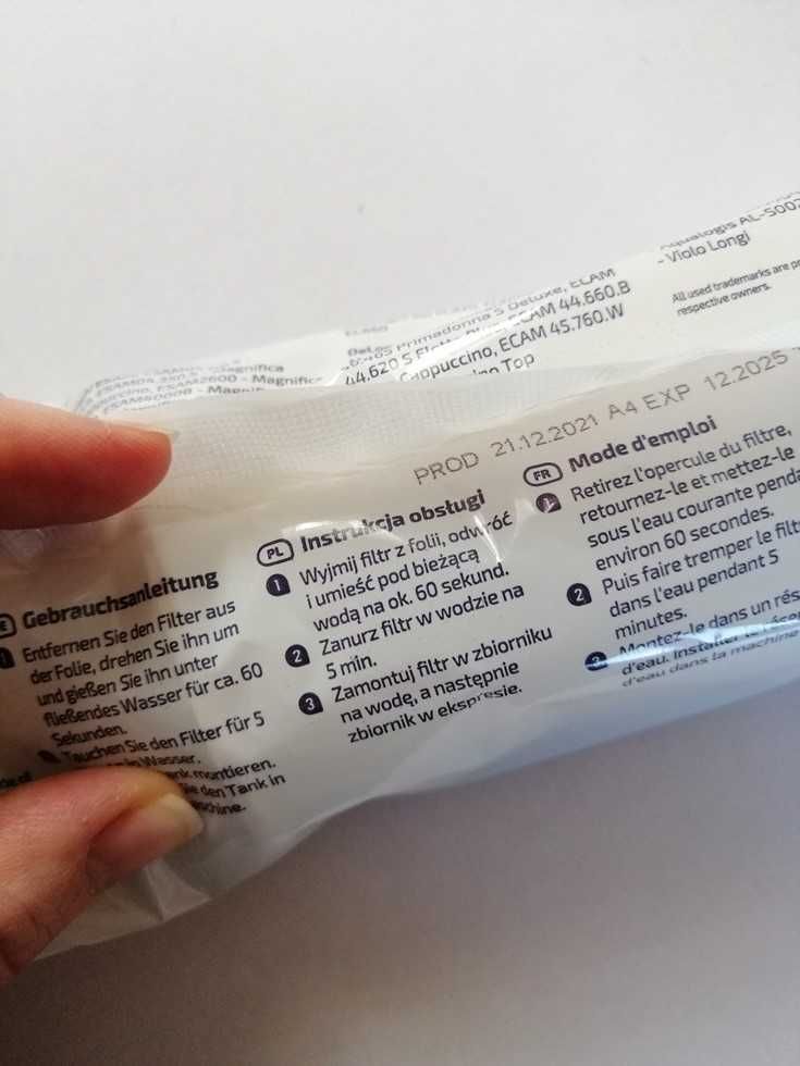 Filtr wody aquafloow longi do ekspresów delonghi. Filtr ekspres kawa.
