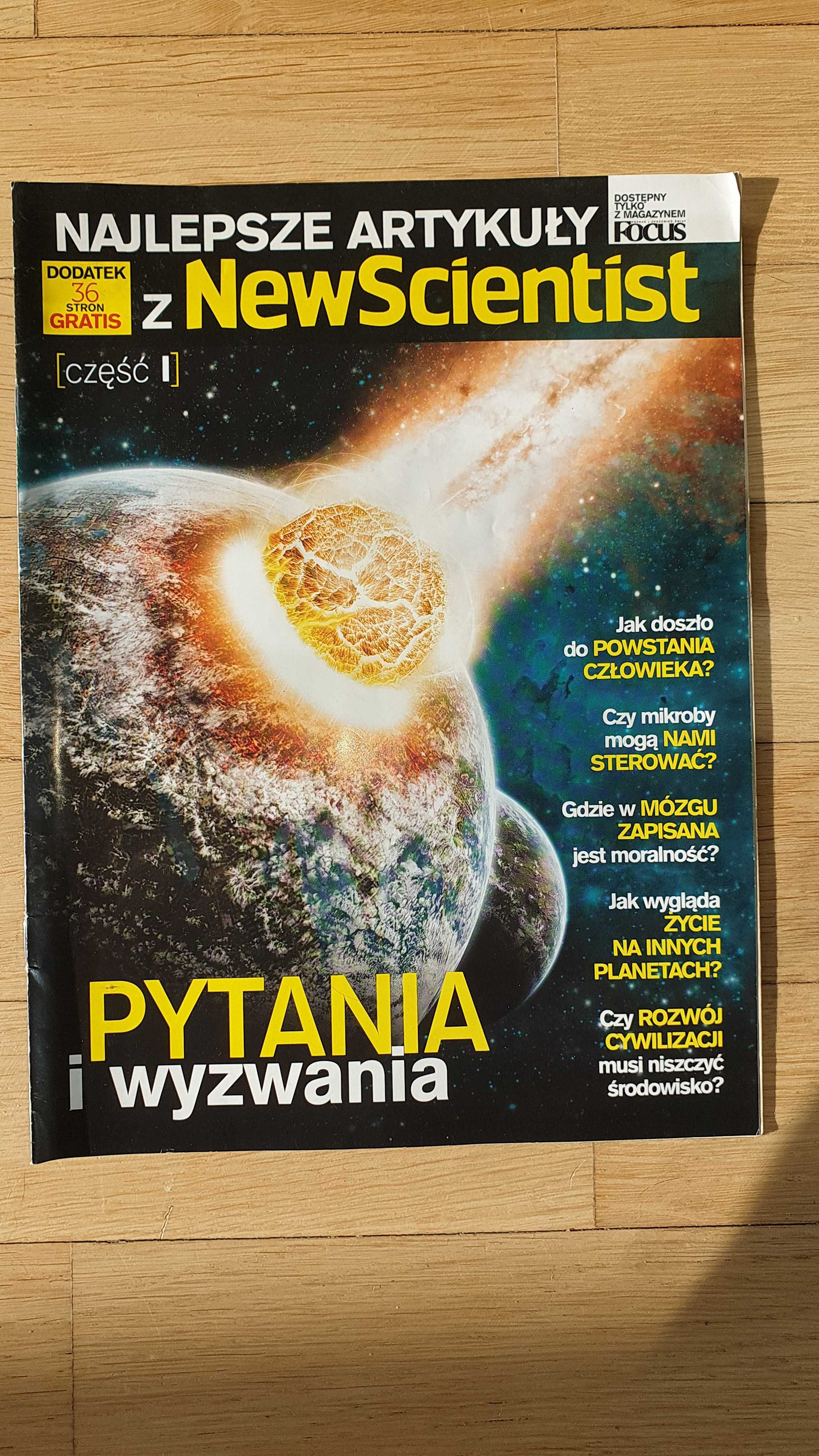 Trzy egzemplarze pisma Focus, Focus Historia i NajlepszeArtZNewScienti
