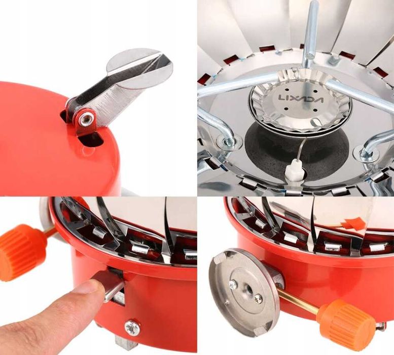 KUCHENKA TURYSTYCZNA gazowa polowa na kartusz osłonka mini przenośna