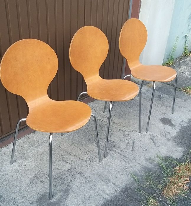 Meble, Krzesła gięte Vintage, z zakrzywionej sklejki, do jadalni