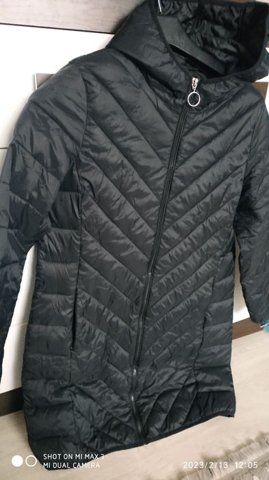 Пуховий плащик на весну осінь розмір42