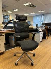 Czarny ergonomiczny fotel biurowy, outlet, -50%, ostatnie szt