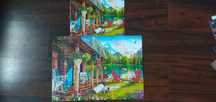Puzzle ułożone 500 elementów