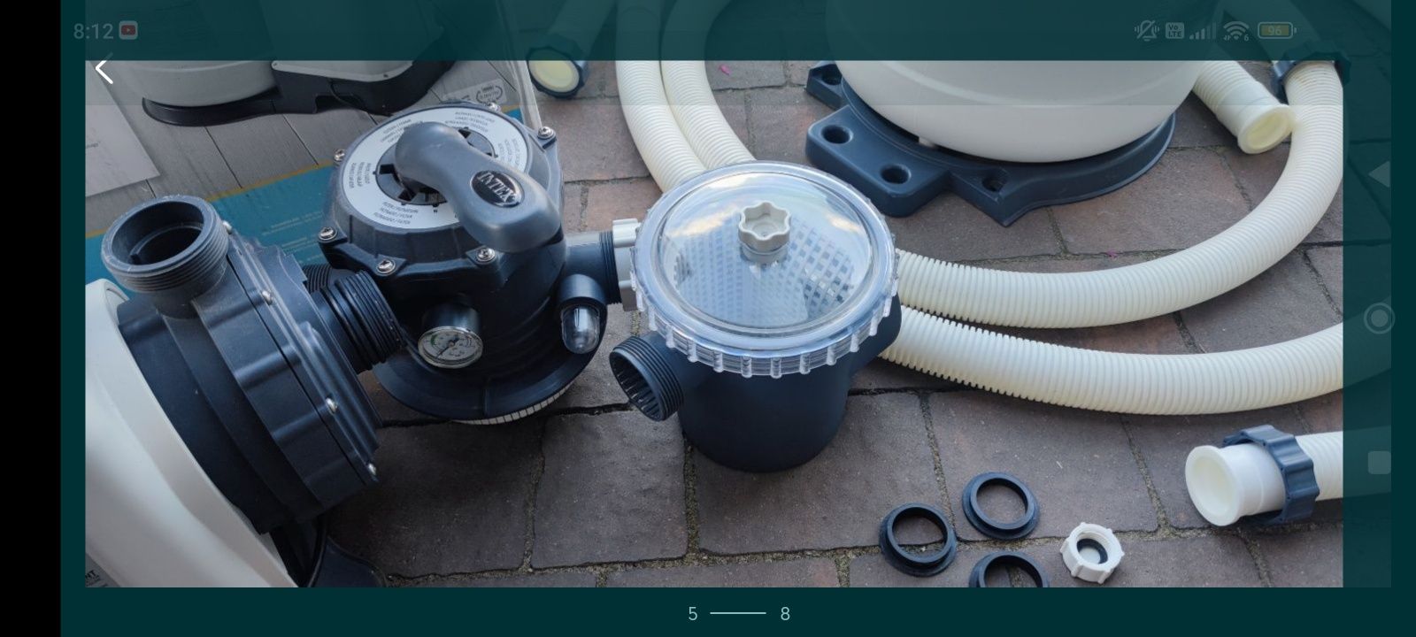 Intex sf70220-2 kompletna węże ,filtr wstępny