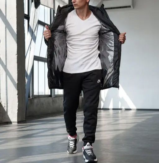 Акция. Распродажа.Мужская зимняя куртка пуховик парка пальто Nike