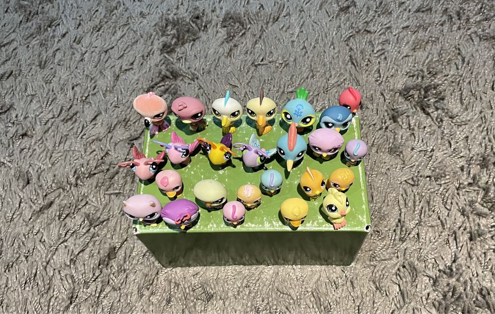 LPS Littlest Pet Shop oryginalne figurki: Zestaw ptaki i motyle