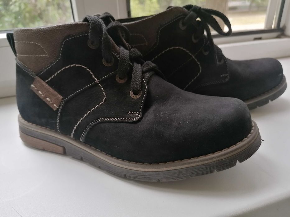 Ботинки мужские зимние нубук