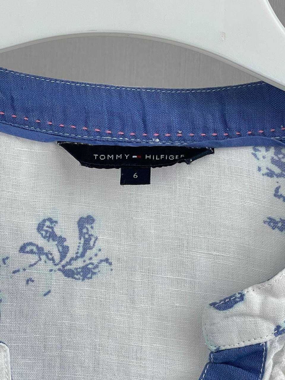 С-М Жіноча блузка сорочка Tommy Hilfiger льновая рубашка оригинал