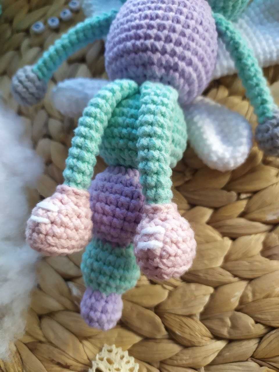 Ważka na szydełku, amigurumi, Handmade