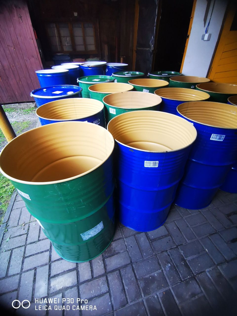 Beczki metalowe po spożywce
