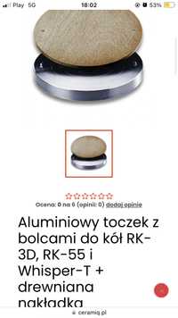 Toczek aluminiowy z bolcami na koło garncarskie Shimpo RK-55