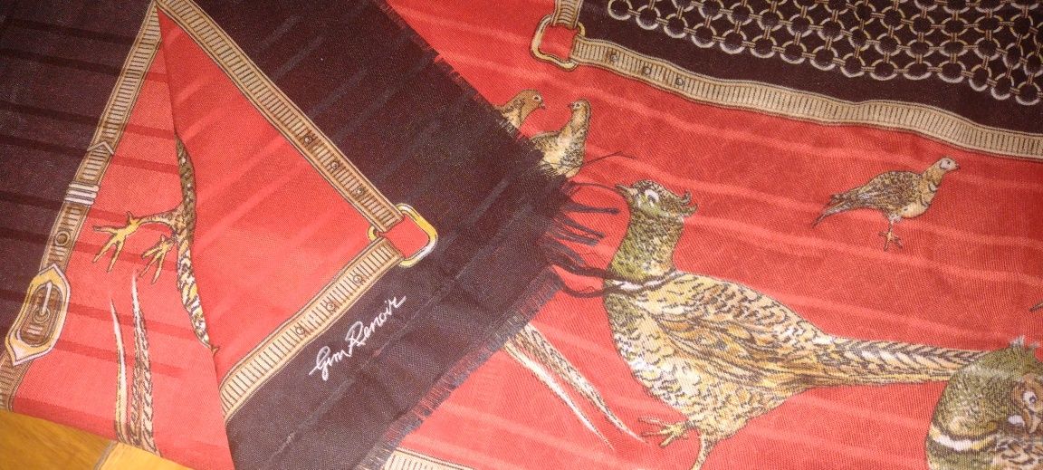 Платок шарф палантин бредовый большой Италия gim renoir 120x115 см фаз