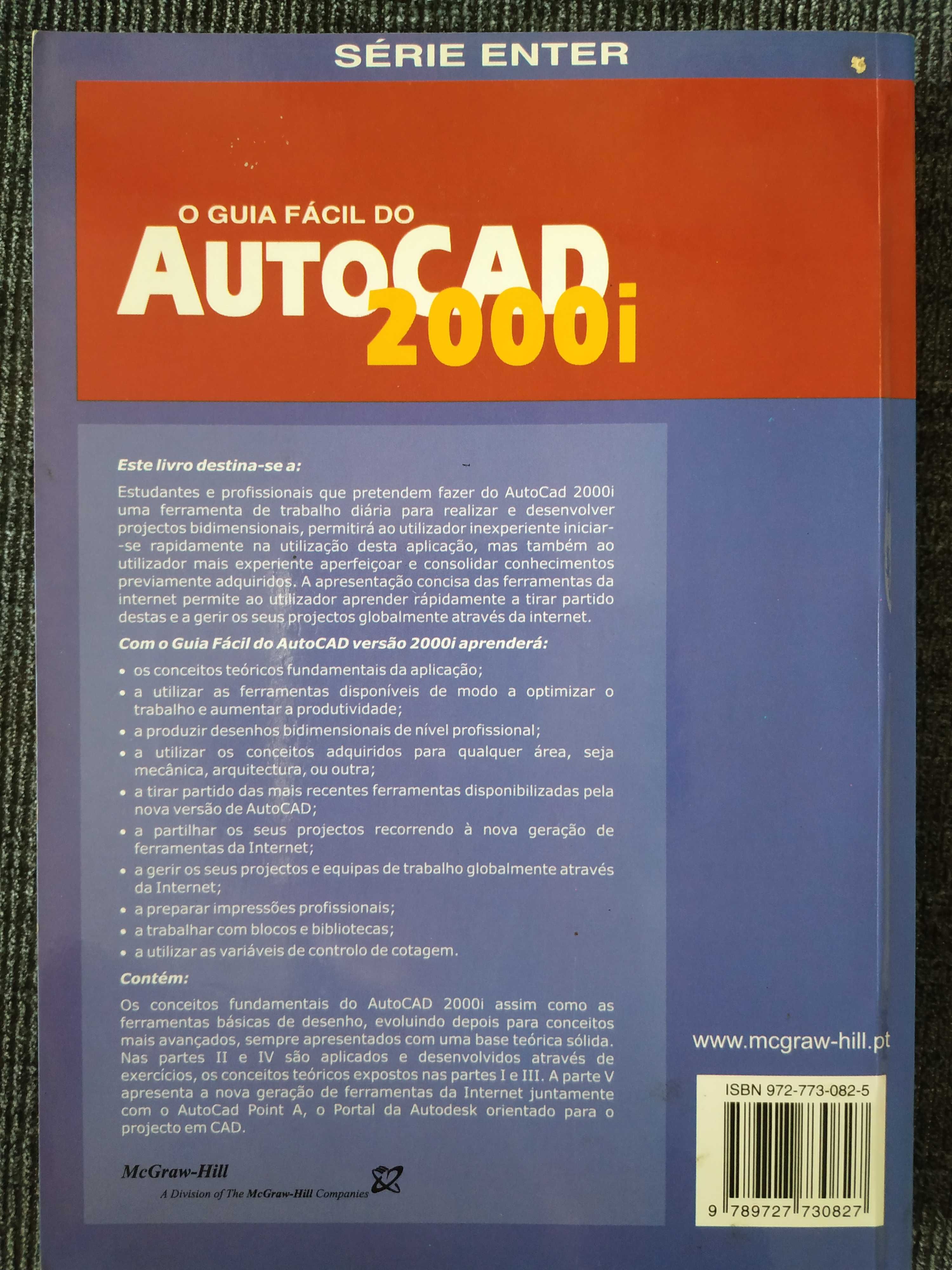 Livros AutoCAD 2006, 2006 2D e 2000i.