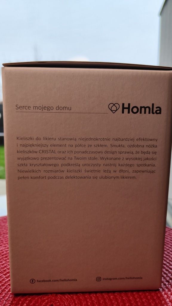 Kieliszki na nalewkę kryształowe Homla Bohemia