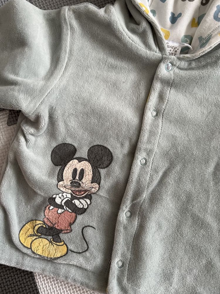 kurtka/bluza welurowa myszka Mickey Smyk r. 80