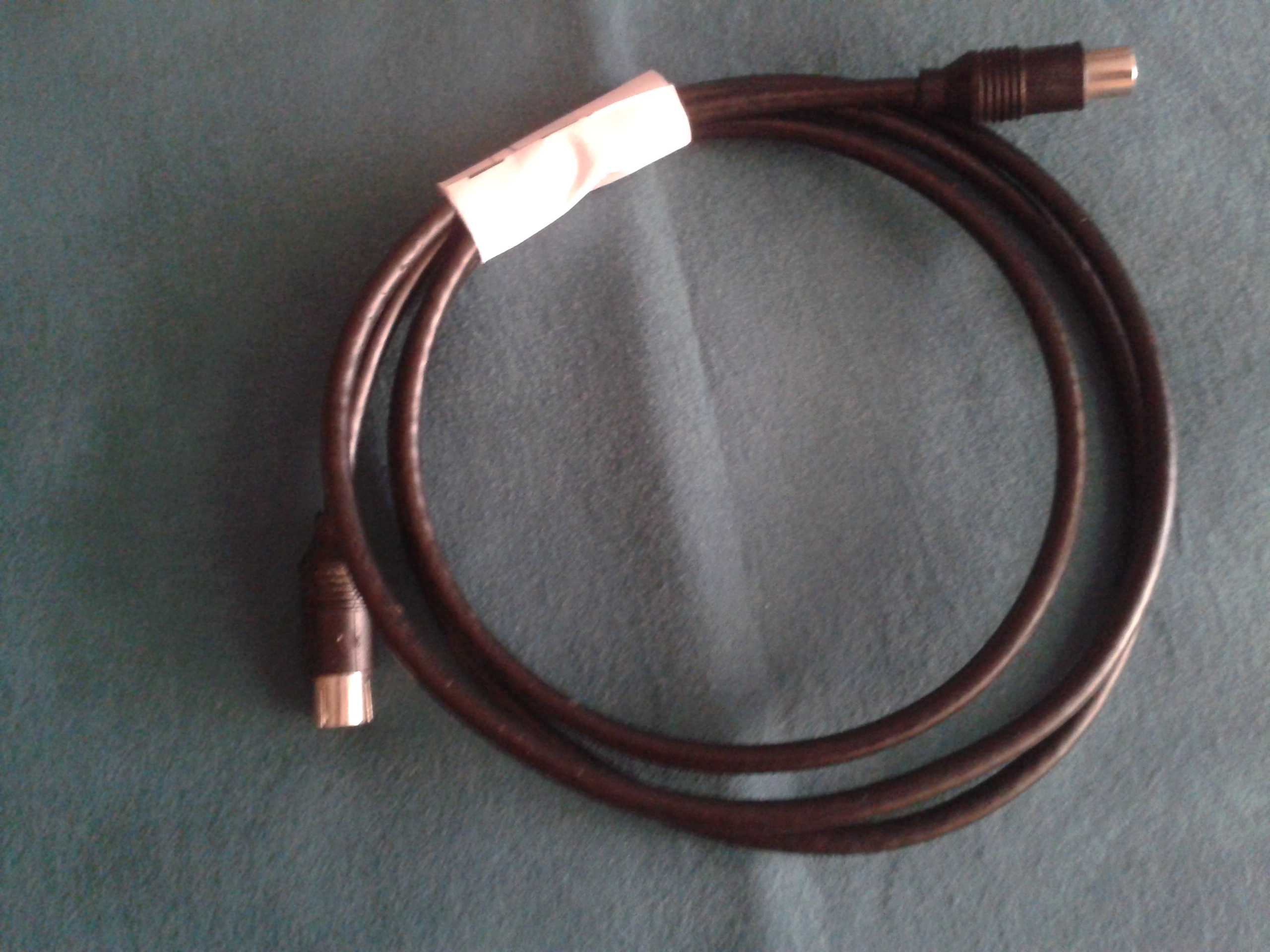 CABO coaxial-de antena, 3,2 mt c.terminais de antena TV+oferta