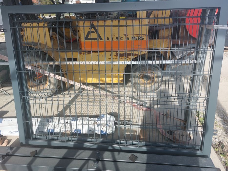 Brama panelowa, dwuskrzydłowa