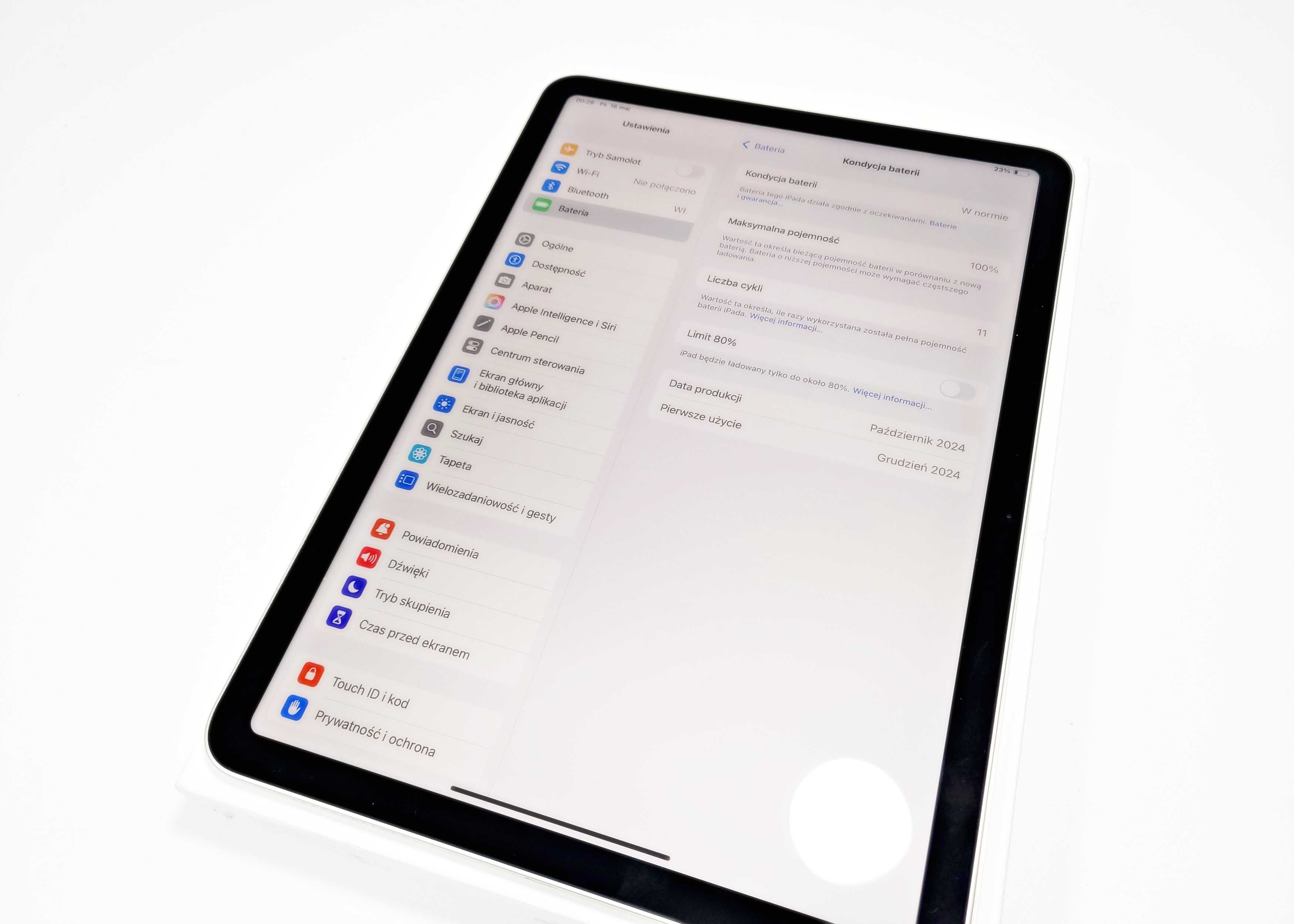 Tablet APPLE iPad Air 11" 6 gen.  256 GB Wi-Fi Gwarancja K&B Handel