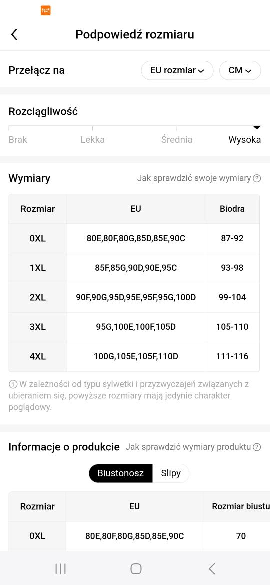 Strój kąpielowy 4xl dla dużej Pani