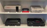 NES, SNES, N64, GameCube,  Wii, Playstation, Sega  - suportes