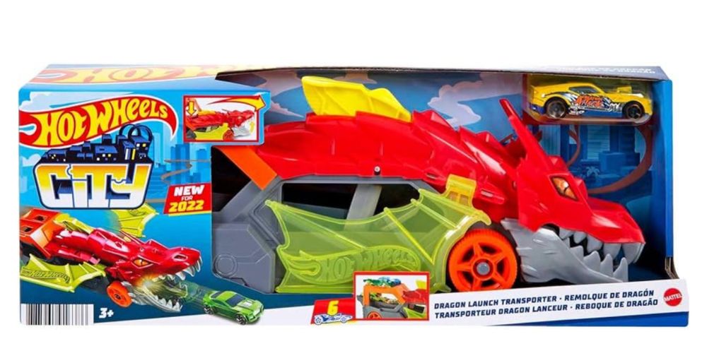 Ігровий набір hot wheels паща дракона