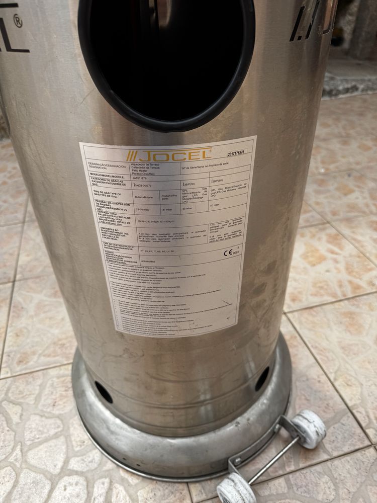 Aquecedor cogumelo Jocel Inox