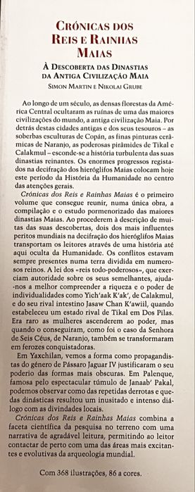 Crónicas dos Reis e Rainhas Maias - Descoberta Antiga Civilização Maia