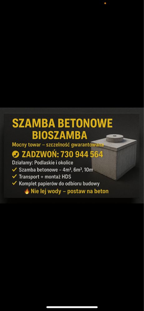 Zbiorniki szamba deszczowka piwniczki