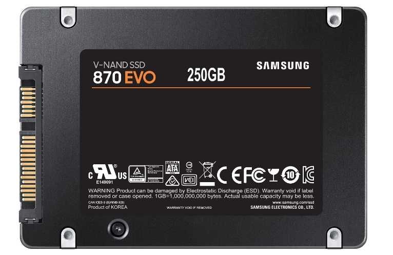 Новий SSD накопичувач 250Gb Samsung 870 EVO MZ-77E250